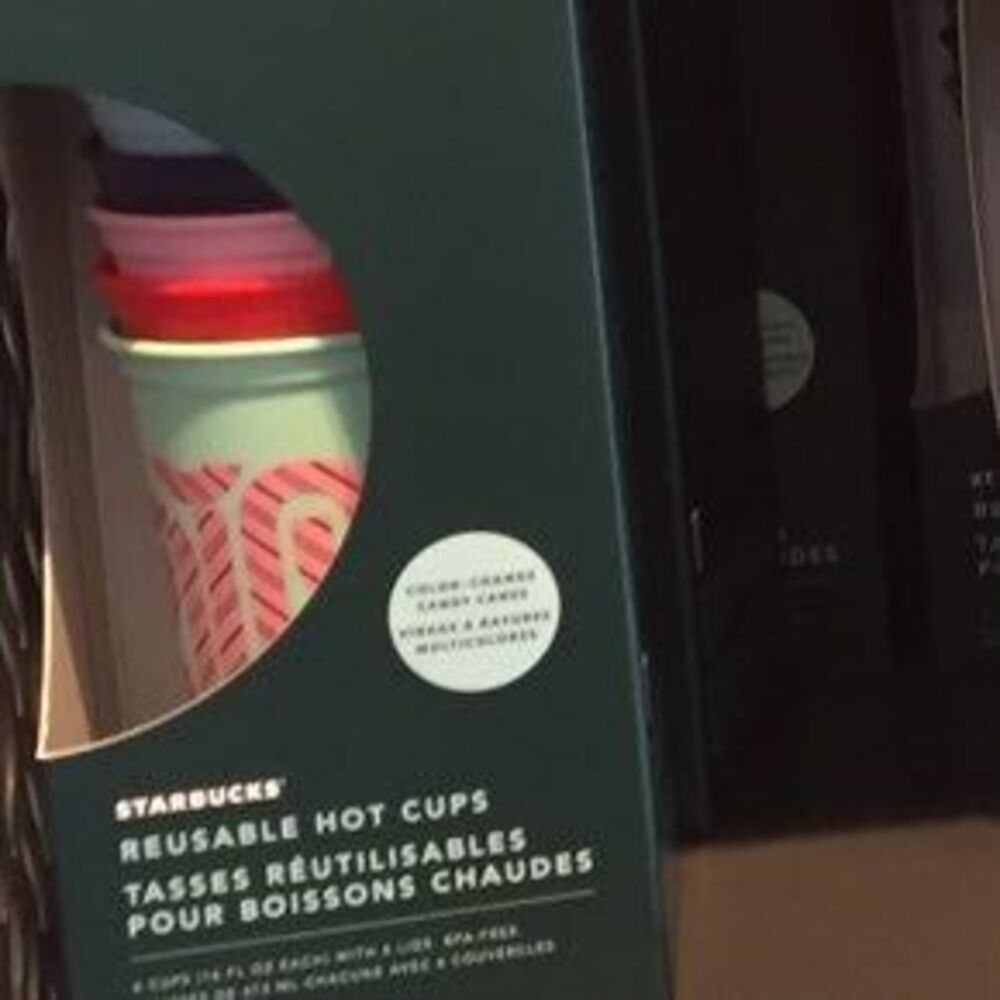 Starbucks color changing candy cane hot